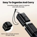 FUCHU USB-C to USB-C Keychain Fast Charge Cable 6A USB-C Charging Cable Richie's