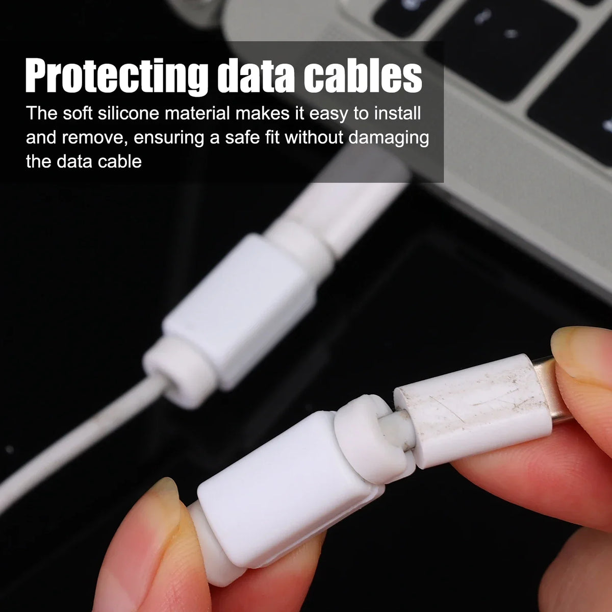Silicone Cable Protector for USB-C, Micro USB & Lightning Cable Protector Cover Richie's