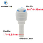 5pcs RO Water Quick Coupling 3/8" OD to 1/4" Stem Pipe Fittings Pipe Fittings Richie's