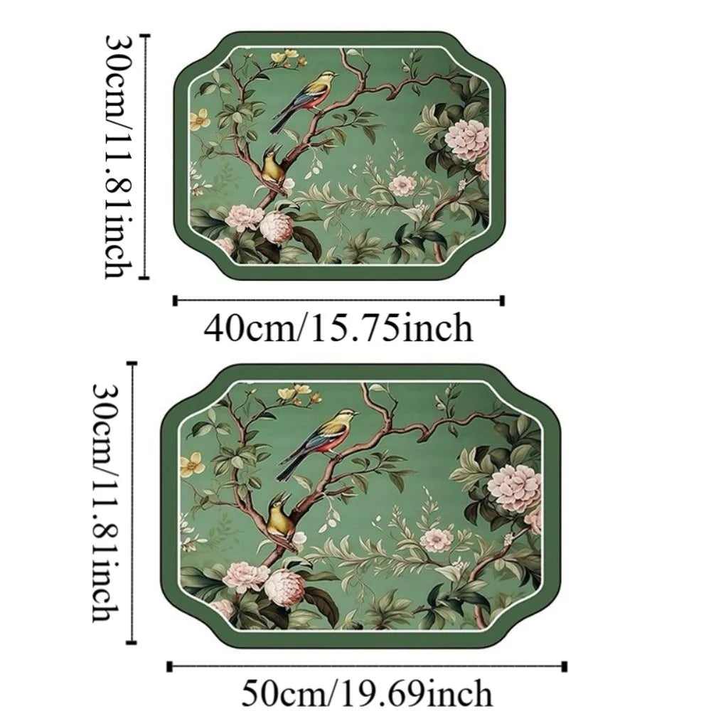 Diatom Mud Dish Drying Mat – Absorbent Bird Pattern Kitchen Mat Dish Drying Mat Richie's