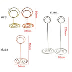 Rose Gold Metal Photo Clip Place Card & Table Number Stand Place Card Holder Richie's
