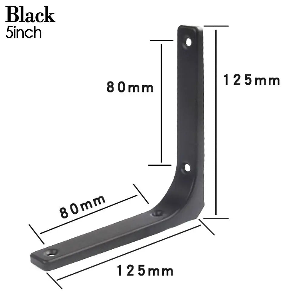 Steel Triangle Wall Bracket Heavy Duty Shelf Support 4–10 Inch Shelf Bracket Richie's Black-5inch