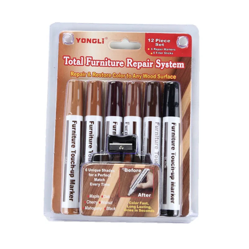 Furniture Repair Pen & Wax Stick Kit – Wood Scratch Touch-Up Wood Repair Kit Richie's a