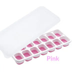 14-Grid Silicone Ice Cube Tray with Lid – Easy Release Square Mold Silicone Ice Cube Tray Richie's A2