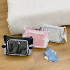 Polka Dot Ita Crossbody Bag – Large Transparent Shoulder Bag Crossbody Shoulder Bag Richie's