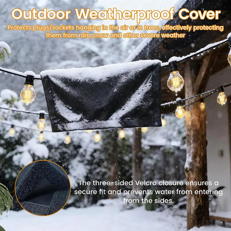 Weatherproof Extension Cord Cover – Heavy-Duty Plug Protector Cord Cover Protector Richie's