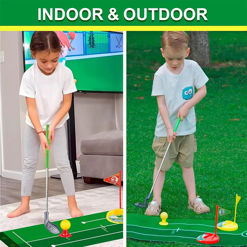 Kids Retractable Golf Club Set – Indoor & Outdoor Sports Toy Kids Golf Toy Set Richie's