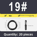 Kande Nitrile O-Ring Set 20-30pcs 1.4-26.5mm Oil Seal Gasket Rubber O-Ring Set Richie's 5.5x1 20pcs