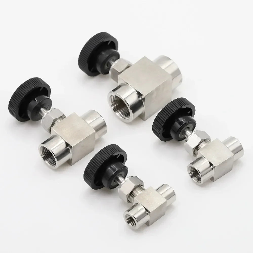 SS 304 Stainless Steel BSP Needle Valve 1/8" to 1/2" Needle Valve Richie's