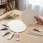 4Pcs 9" Unfinished Round Wooden Clock Face Blanks – DIY Kit DIY Clock Face Blank Richie's