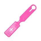 PVC Luggage Tag Holder – Suitcase ID Baggage Label Cover Luggage Tag Holder Richie's Rose red