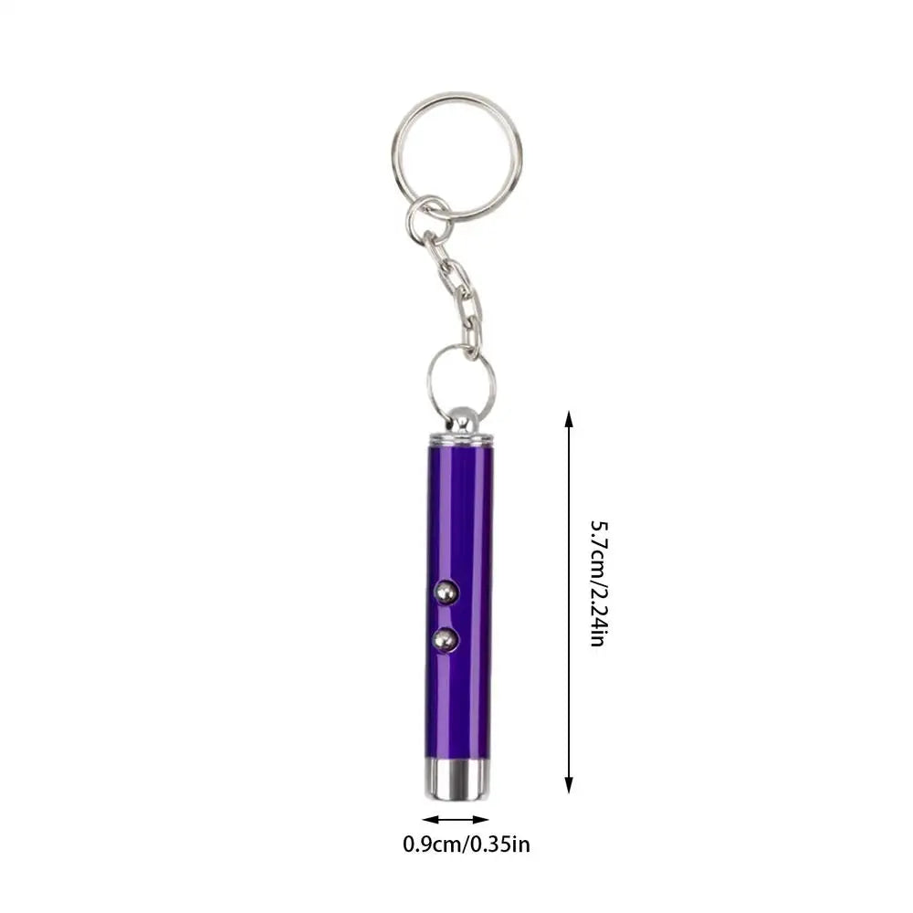 Cat Laser Pointer Toy Pen – LED Keychain Flashlight for Cats Cat Laser Toy Richie's Purple