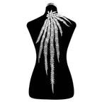 Elegant Leaf Lace Applique Patch – DIY Collar Embroidery Lace Applique Patch Richie's White L