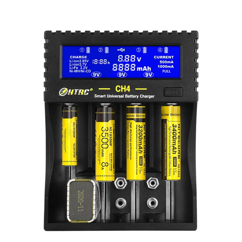 HTRC CH4 Smart Charger – 18650 26650 AA AAA Li-ion NiMH Smart Battery Charger Richie's