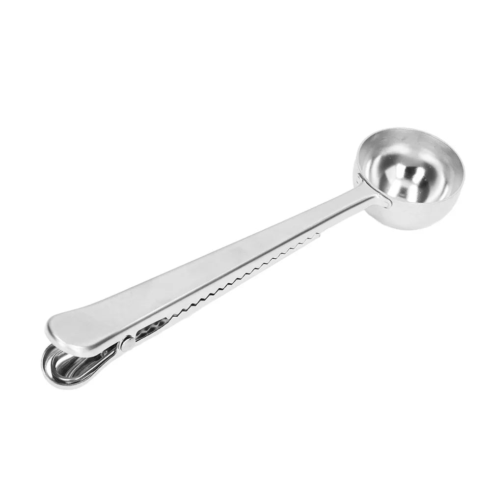 2-in-1 Stainless Steel Coffee Scoop & Bag Clip – 1 Tbsp Coffee Measuring Scoop Richie's
