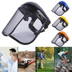 Adjustable Wire Mesh Face Shield Safety Helmet | Garden & Saw Safety Face Shield Richie's