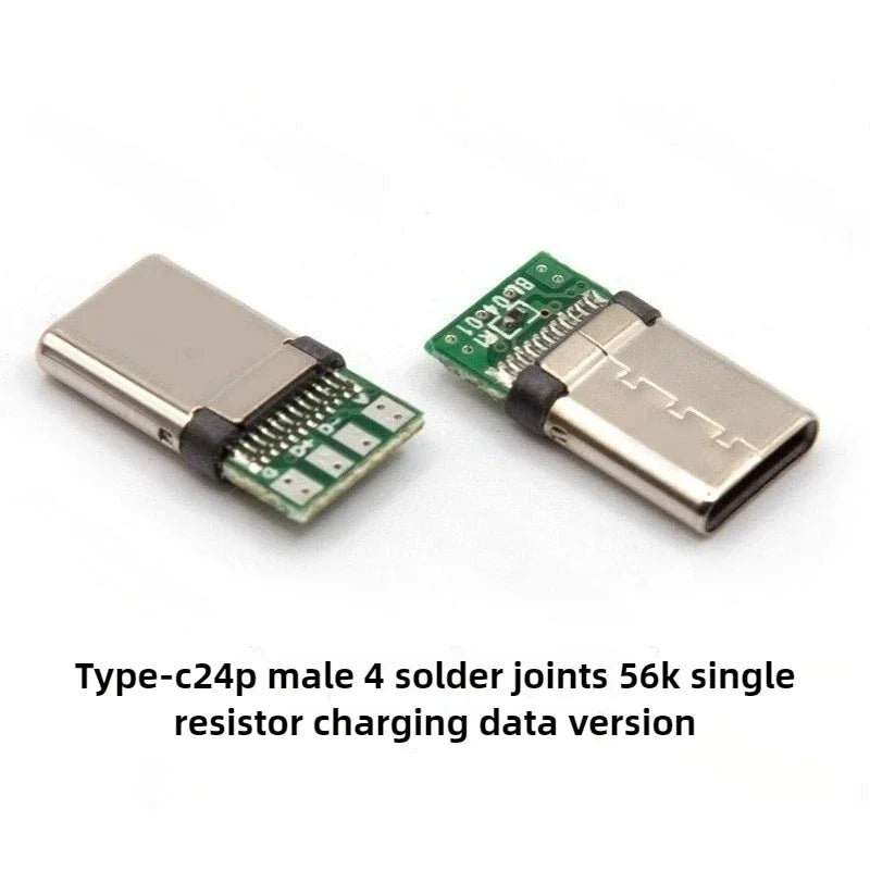 USB C Male Connector Type-C 3.1 16P/24P PCB Solder Plug 5/10PCS USB C Connector Richie's E 24P-4-1 5PCS
