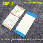 Gold-Plated FFC FPC Flat Flexible Cable 0.5mm Pitch 40P–96P Flat Flexible Cable Richie's 50 Pin 60MM