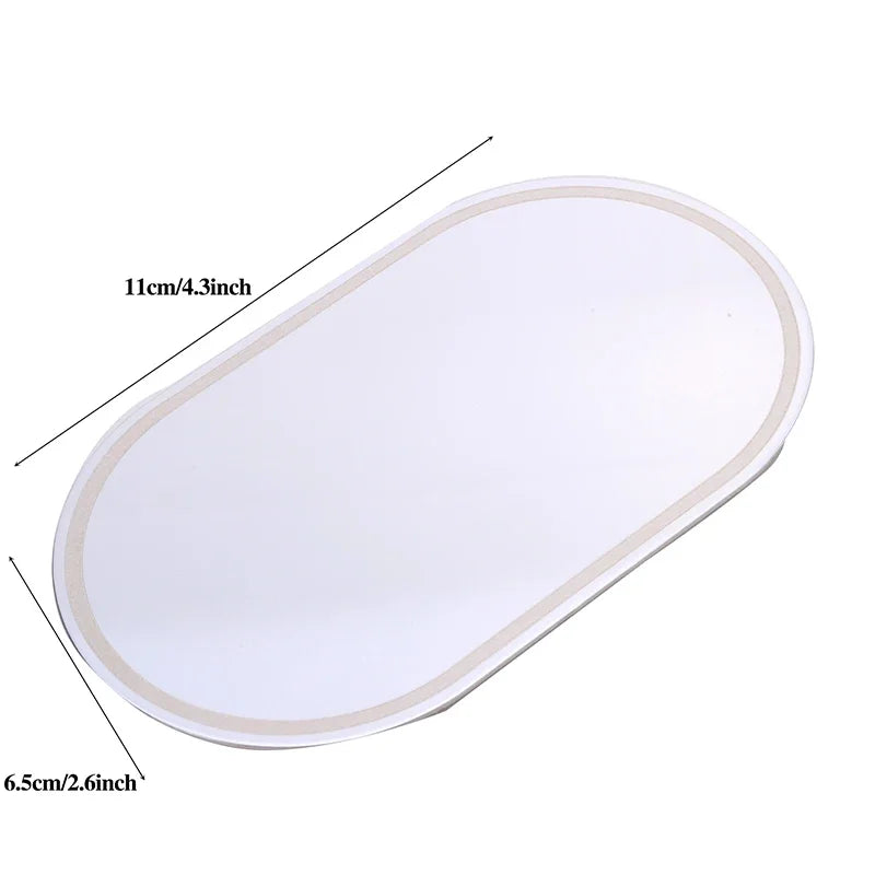 Car Sun Visor Vanity Mirror – HD Stainless Steel Makeup Mirror Car Visor Mirror Richie's Oval-S
