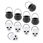 10Pcs Halloween Skull Candy Buckets – Trick or Treat Set Halloween Candy Bucket Richie's
