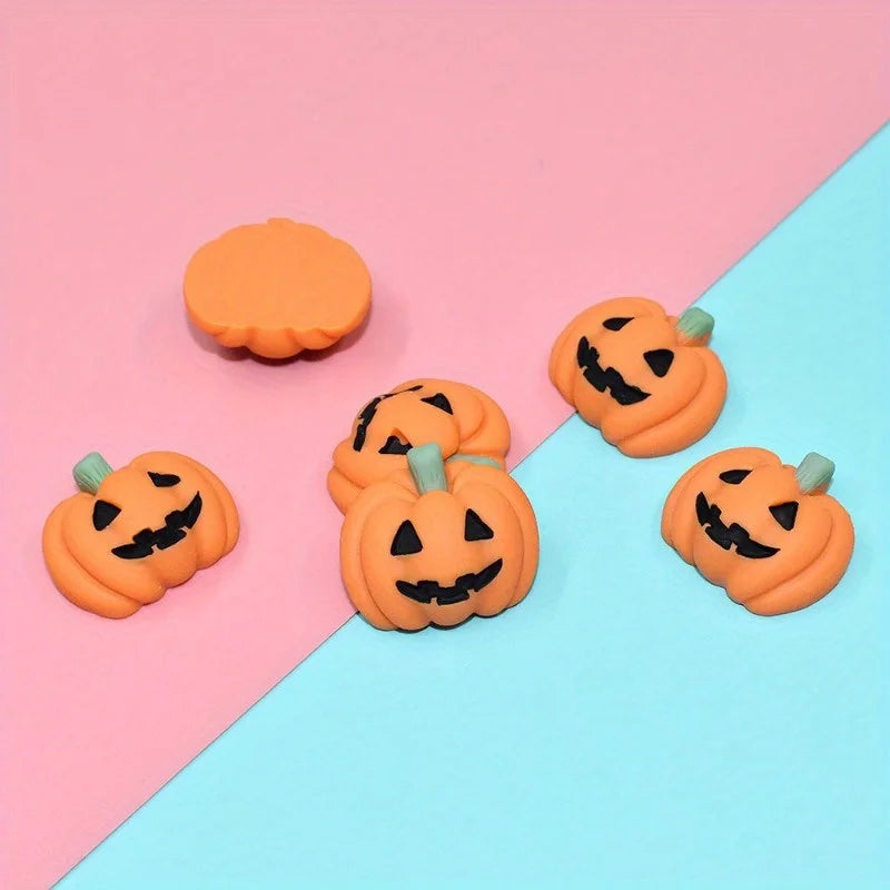 Halloween Mini Resin Pumpkin Charms – Flatback DIY Craft Decor Resin Craft Charms Richie's