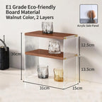 Acrylic Cup Storage Rack – Dust-Proof Tabletop Display Shelf Cup Storage Rack Richie's Type C-2 Layers