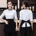 Canvas Half Apron Multi-Pocket Waterproof Kitchen Restaurant Kitchen Apron Richie's