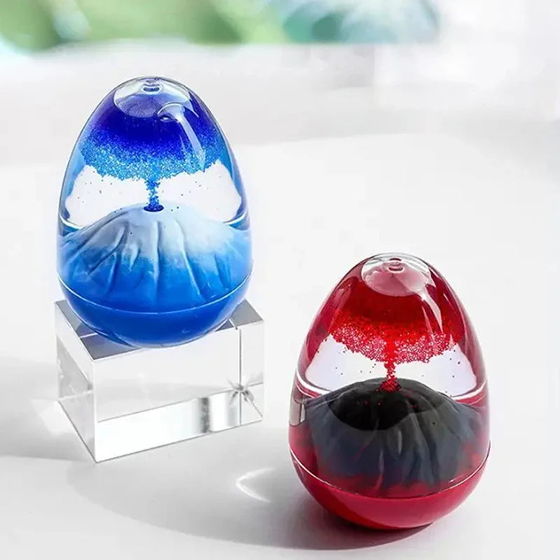 Volcanic Eruption Liquid Crystal Hourglass Timer Ornament Hourglass Timer Ornament Richie's