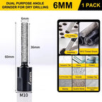Diamond Dry Core Drill Bit Set – 4 Sizes for Tile & Granite Diamond Core Drill Bits Richie's Black 6mm