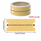 Tamper Evident Sealing Stickers 100/150Pcs – Kraft Security Labels Security Sealing Labels Richie's A2