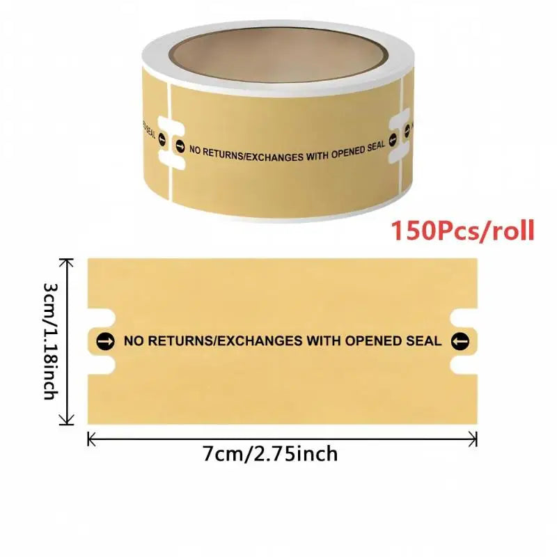 Tamper Evident Sealing Stickers 100/150Pcs – Kraft Security Labels Security Sealing Labels Richie's A2