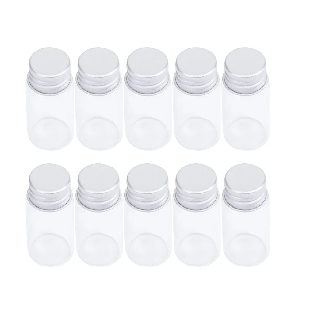 20Pcs Mini Clear Glass Bottles 10ml DIY Wish Jars with Lids Mini Glass Bottles Richie's