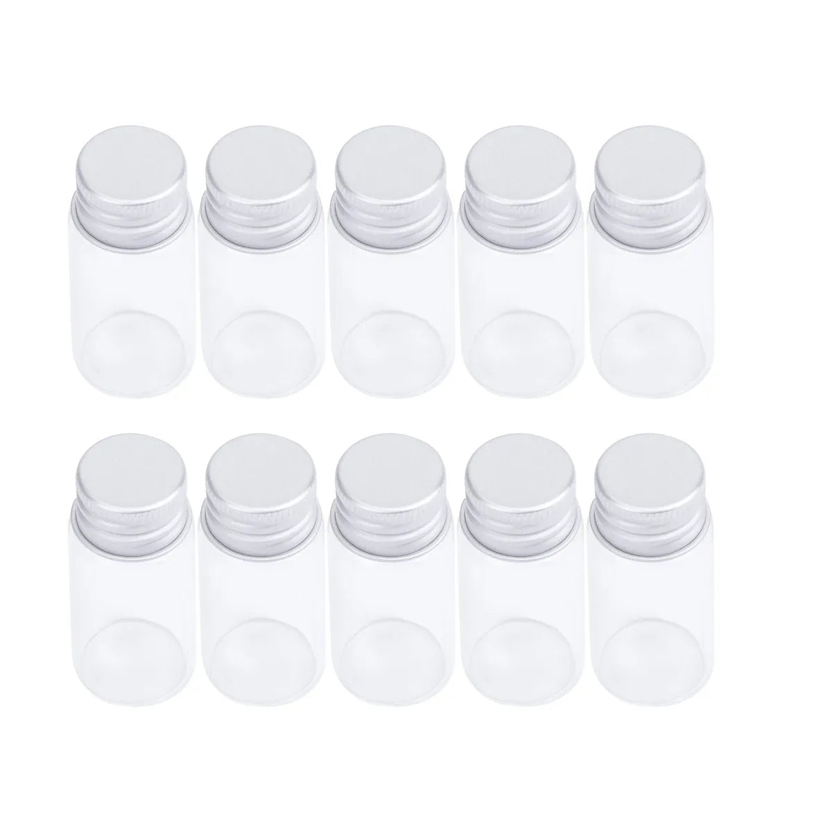 20Pcs Mini Clear Glass Bottles 10ml DIY Wish Jars with Lids Mini Glass Bottles Richie's