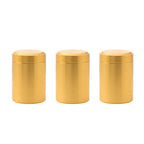 Mini Metal Tea Tin Cans – Portable Travel Storage Containers Tea Storage Tin Richie's 3Pcs Gold