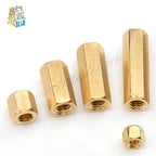 Brass Hex Standoff Spacer Female to Female M2–M5 | 5–50 Pcs Brass Standoff Spacer Richie's