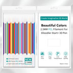 3D Pen PCL Filament Refills – 25/30/32 Colors, 2.5mm 3D Pen Filament Richie's 25mixed 250pcs 15cm