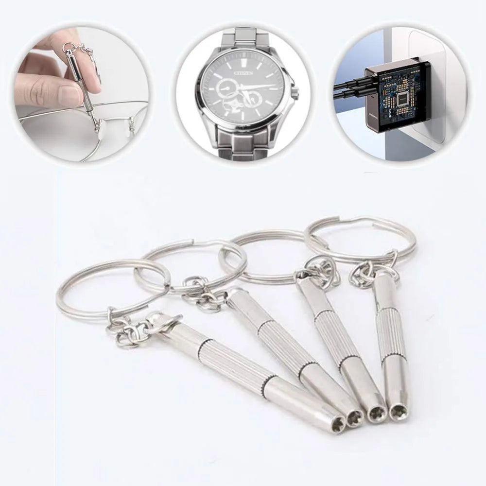 Precision Eyeglass & Watch Repair Screwdriver Kit + Keychain Precision Screwdriver Richie's
