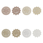 Lace Embroidered Round Coaster – Retro Vintage Cloth Dining Mat Embroidered Coaster Richie's