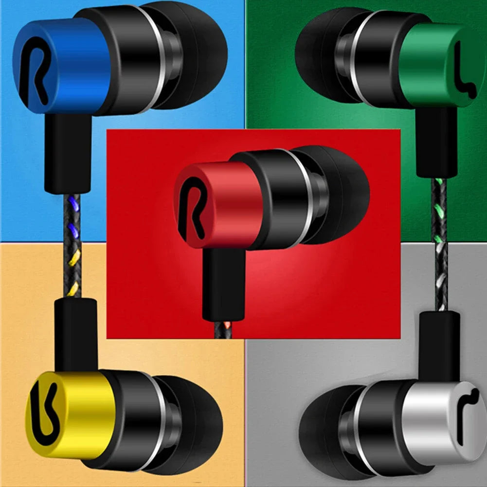 FUCHU Wired In-Ear Earbuds 3.5mm Bass Stereo Earphones Wired In-Ear Earbuds Richie's