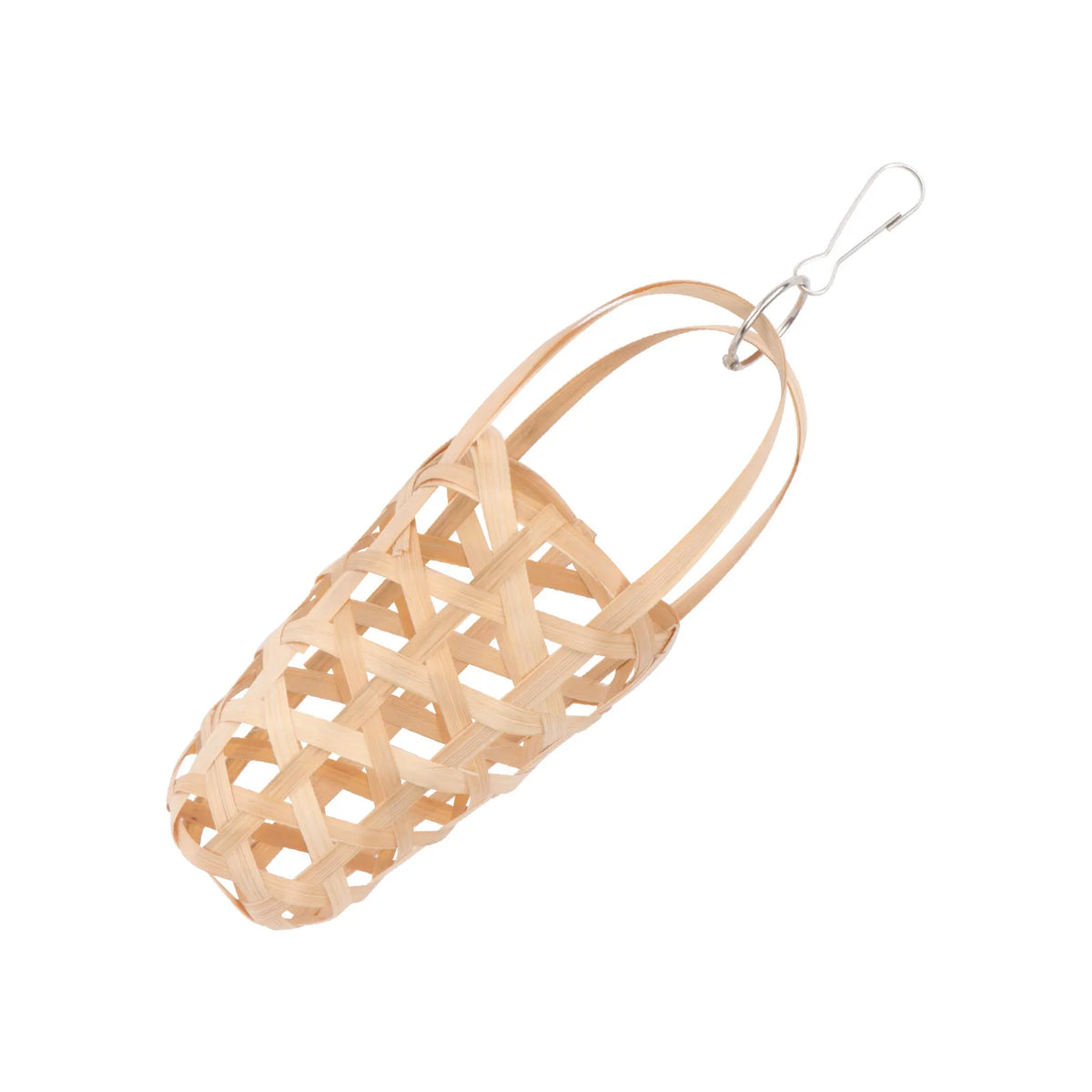 Parrot Food Basket – Natural Wood Bird Foraging Basket with Hook Bird Foraging Basket Richie's
