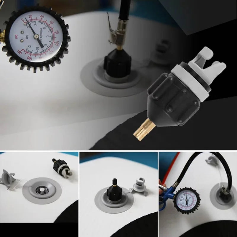 SUP Board Air Valve Adaptor Kit – Kayak Pump Connector Pump Valve Adaptor Richie's