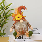 Rustic Autumn Scarecrow Decor – Plaid Sunflower Farmhouse Accent Seasonal Scarecrow Decor Richie's