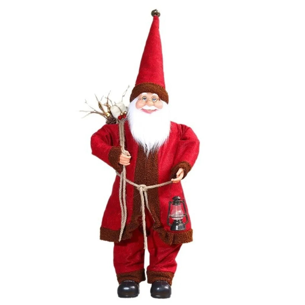 Christmas Santa Claus Standing Figurine – Mantel Shelf Décor Christmas Figurine Richie's