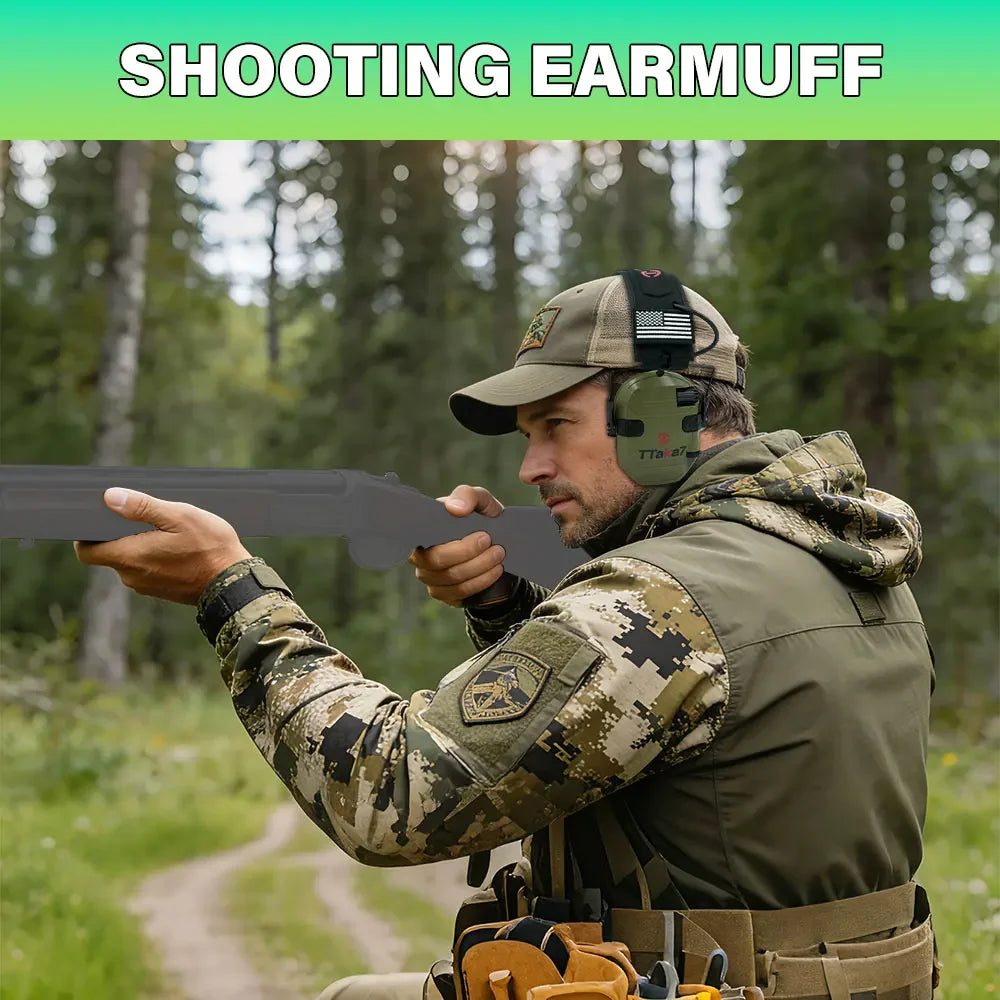 Tactical Electronic Shooting Earmuff 22NRR Foldable Headset Electronic Shooting Earmuff Richie's