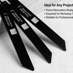 4pc Reciprocating Saw Blades – Wood, Metal & Pipe Cutting Set Reciprocating Saw Blades Richie's