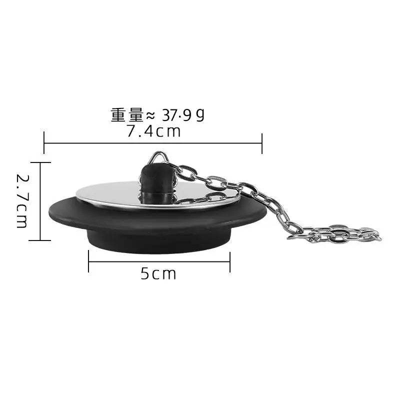 Stainless Steel Sink Stopper with Chain – Leak-Proof Drain Sink Drain Stopper Richie's H