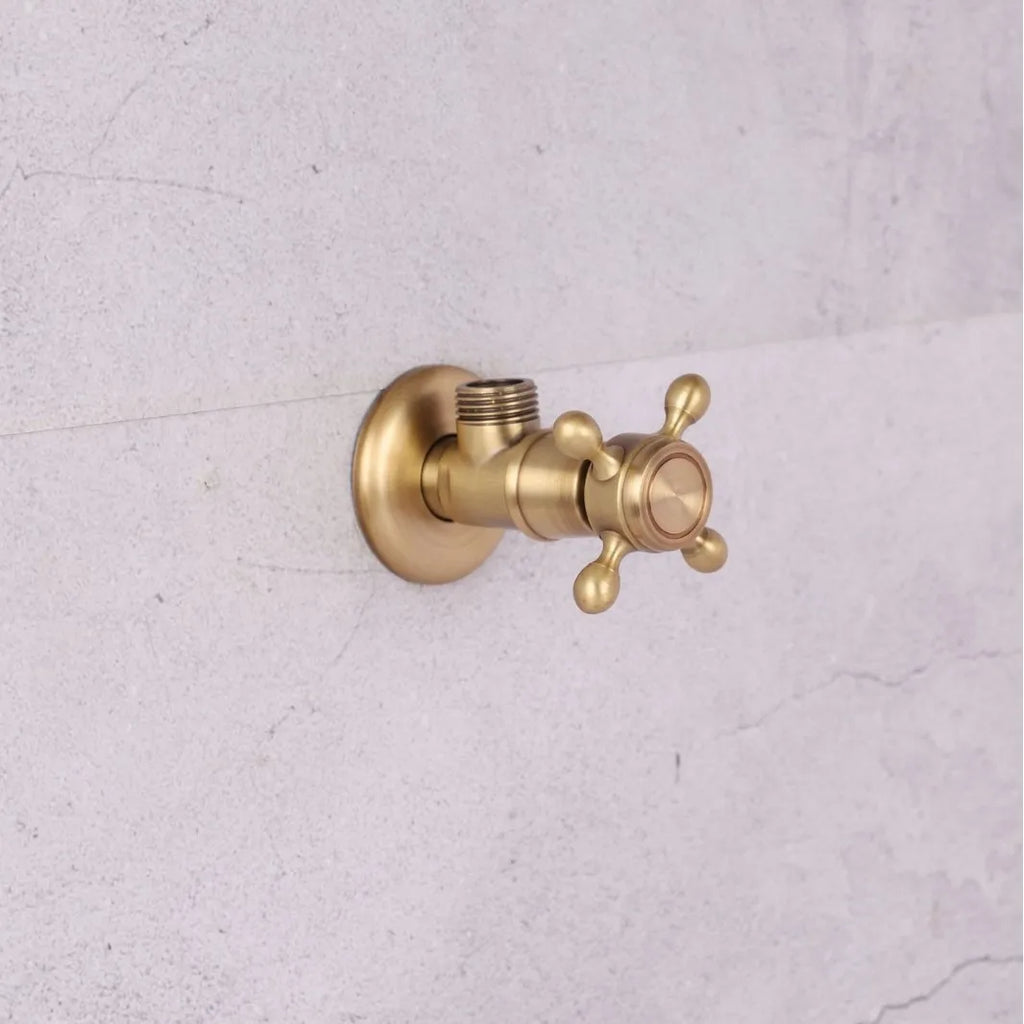 Retro European All-Copper Outdoor Cold Water Faucet | Sink Tap Cold Water Faucet Richie's Angle valve