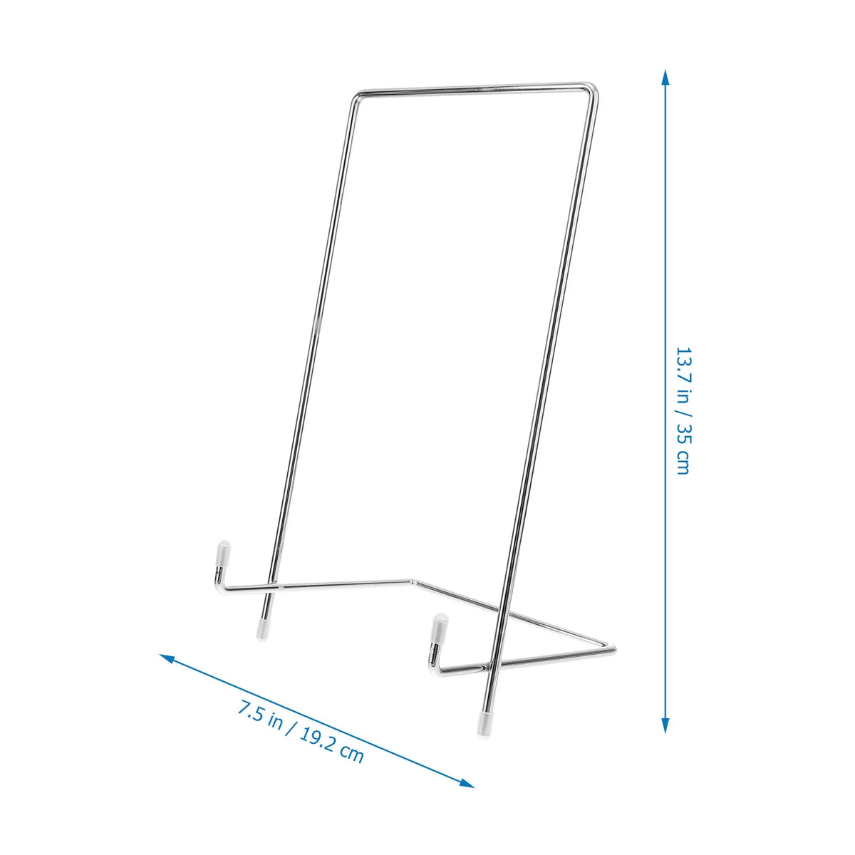 XXL Heavy Duty Iron Metal Display Stand – Silver A-Frame Easel Metal Display Stand Richie's Silver