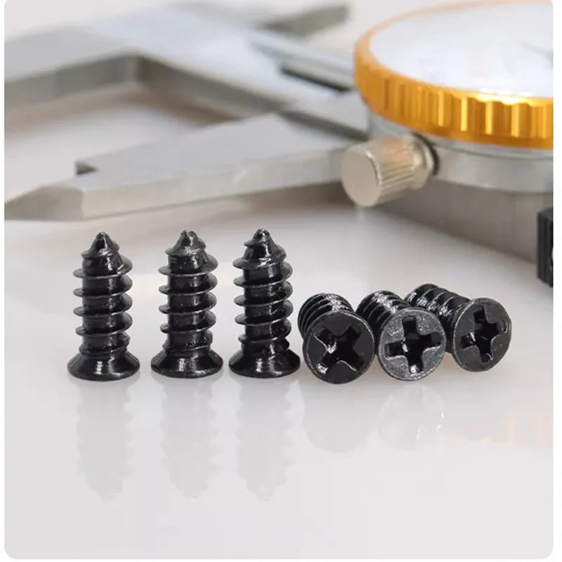 20-Pack M5 Flat Head Self-Tapping PC Fan Screws | JARBLUE Self-Tapping Screws Richie's M5x12mm black