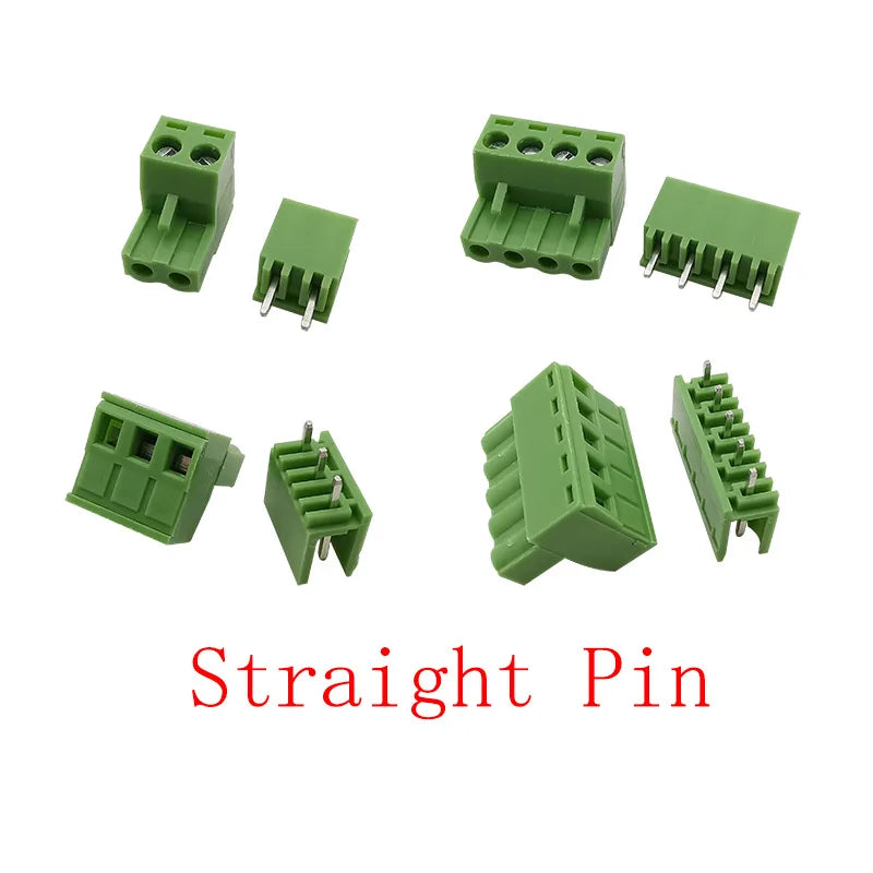 2EDG PCB Screw Terminal Block 5.08mm 2–6 Pin Connectors 5/10 Pairs PCB Terminal Connector Richie's